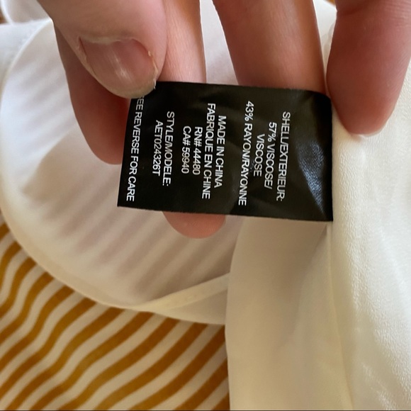 Revolve AFRM • Yellow Striped Halter Swing Tank - Picture 12 of 12